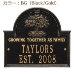 画像4: ホワイトホール　オーダープレート表札　ファミリーツリー（Family Tree Anniversary ） Plaque　二行タイプ (4)